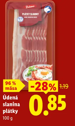 Údená slanina plátky