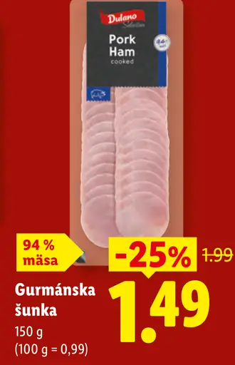 Dulano Gurmánska šunka