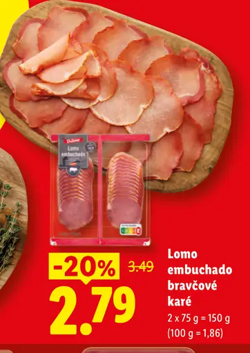 Dulano Lomo embuchado bravčové karé