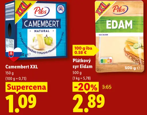 Pilos Camembert XXL natural