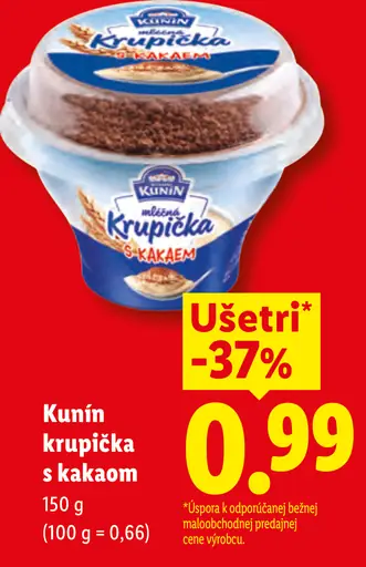 Kunín Krupička s kakaom
