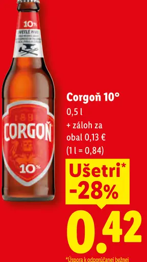 Corgoň 10° Pivo