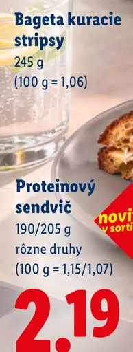 Bageta kuracie stripsy