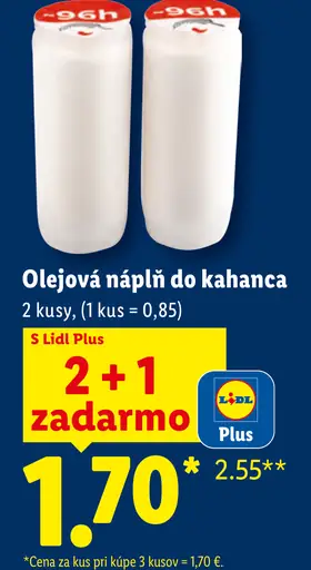 Olejová náplň do kahanca