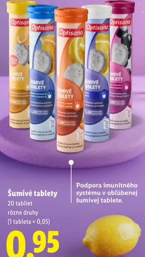 Optisana šumivé tablety