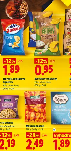 Slovakia zemiakové lupienky solené