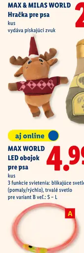 MAX WORLD LED obojok pre psa, variant A