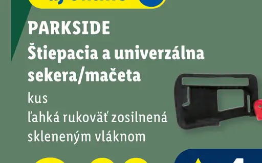 Parkside štiepacia a univerzálna sekera/mačeta