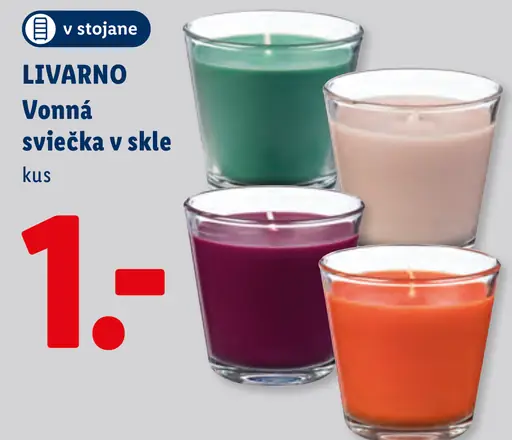 Livarno Vonná sviečka v skle