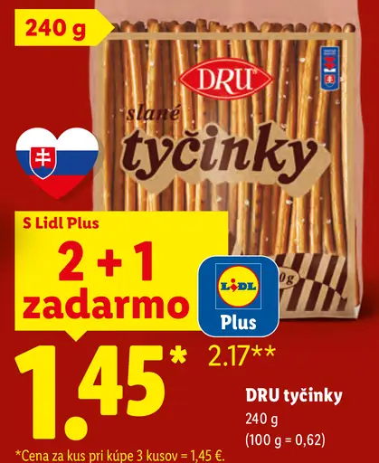DRU tyčinky slané
