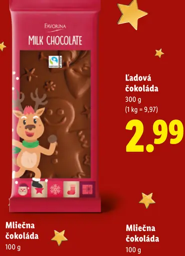 Favorina Mliečna čokoláda