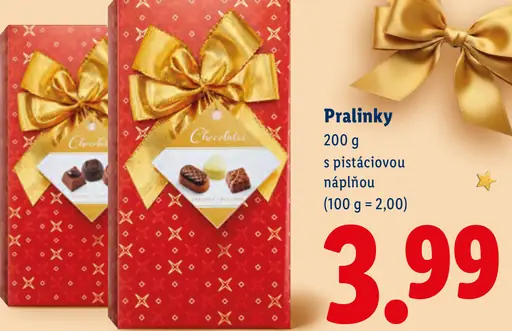 Favorina Pralinky s pistáciovou náplňou