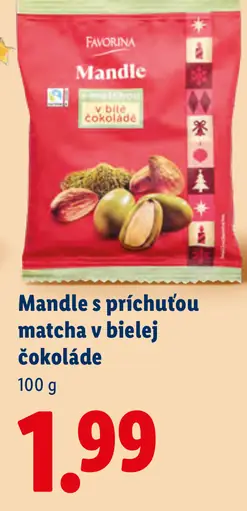 Favorina Mandle v bielej čokoláde