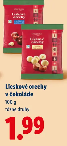 Favorina Mandle/lieskové orechy v čokoláde