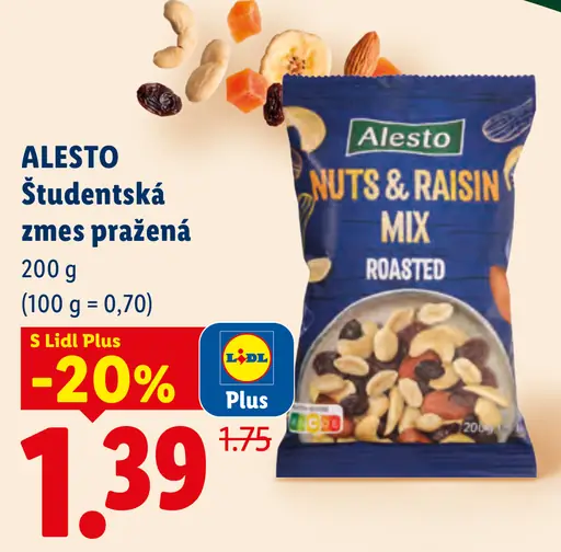 Alesto Študentská zmes pražená