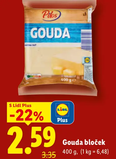 Pilos Gouda plátky