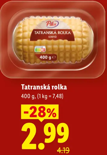 Pilos Tatranská rolka