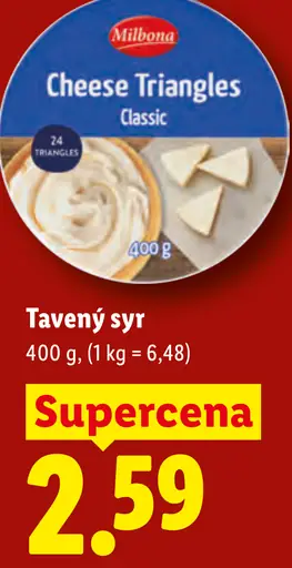 Milbona Tavený syr