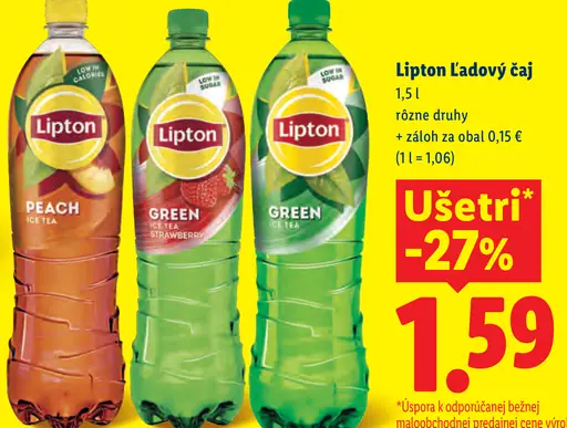 Lipton Ice Tea ľadový čaj s príchuťou broskyne