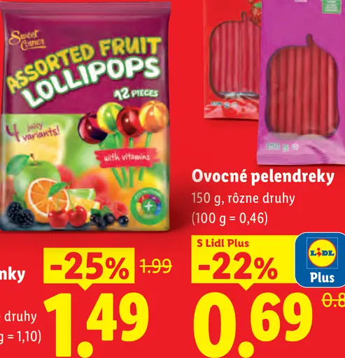Fruity Stix Ovocné pelendreky
