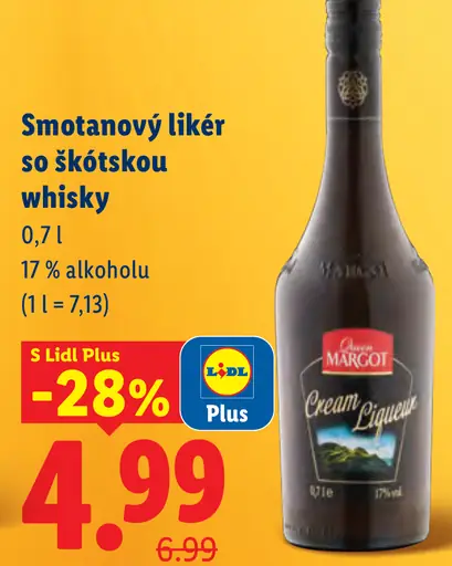 Smotanový likér so škótskou whisky