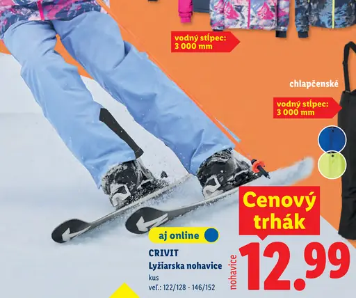 Crivit Pánske lyžiarske nohavice