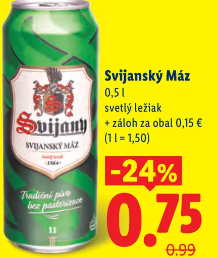 Svijany Máz svetlý ležiak