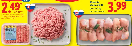 Kuracie stehná XXL bez kosti a kože