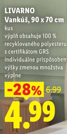 Livarno vankúš