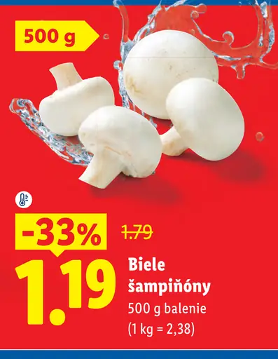 Biele šampiňóny