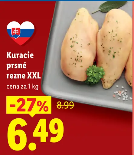 Kuracie prsné rezne XXL