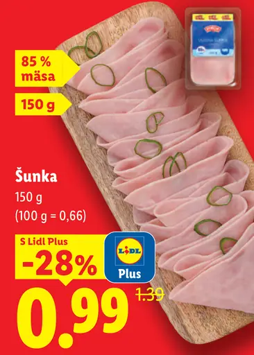 PIKOK šunka, 85 % mäsa