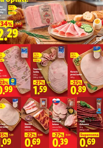PIKOK toastová šunka, 90 % mäsa