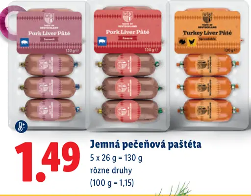 Jemná pečeňová paštéta