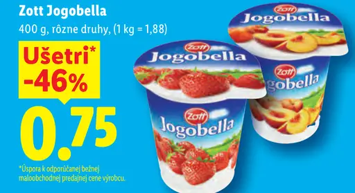 Zott Jogobella, vybrané druhy