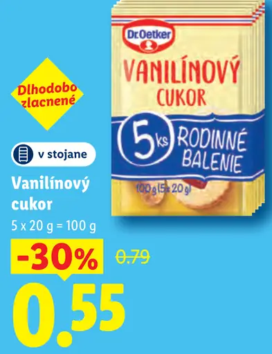 Dr. Oetker vanilínový cukor rodinné balenie
