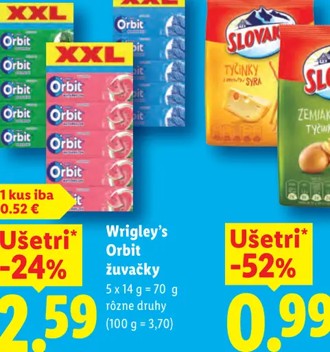 Wrigley’s Orbit žuvačky
