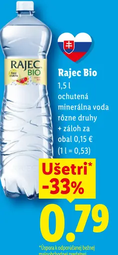Rajec BIO minerálna voda