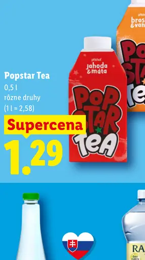 Popstar Tea – jahoda a mäta, broskyňa a vanilka, citrón a yuzu
