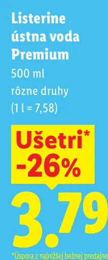 Listerine Premium ústna voda