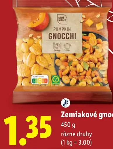 Chladený Zemiakové gnocchi