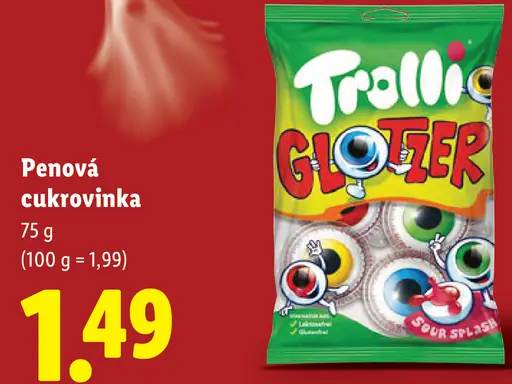 Trolli Glotzer penová cukrovinka