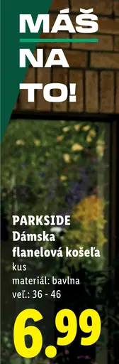 Parkside dámska flanelová košeľa