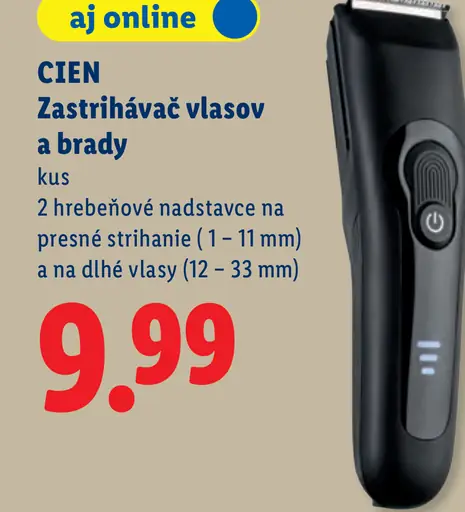 Cien Zastrihávač vlasov a brady