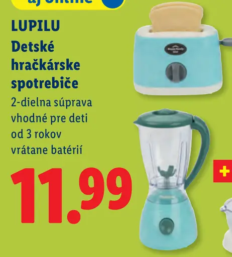 Lupilu detské hračkárske spotrebiče, 2-dielna súprava
