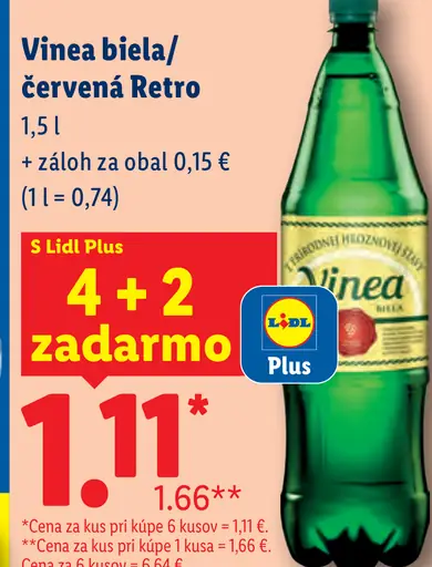 Vinea biela a červená Retro