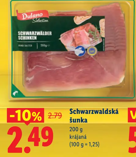 Dulano Schwarzwaldská šunka