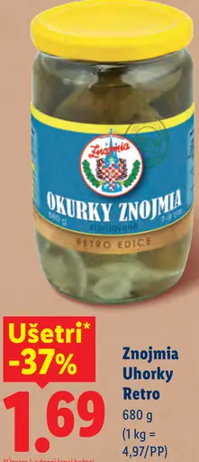 Znojmia Uhorky Retro