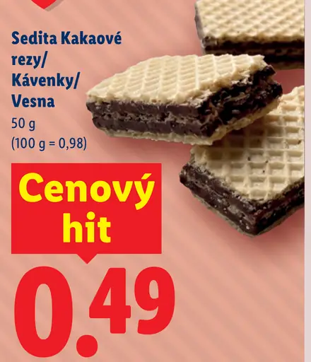 Sedita Kakaové rezy