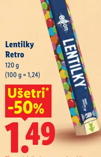Lentilky Retro